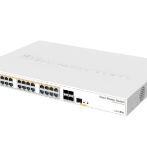 Switch PoE 29 porturi Microtik CRS328-24P-4S+RM