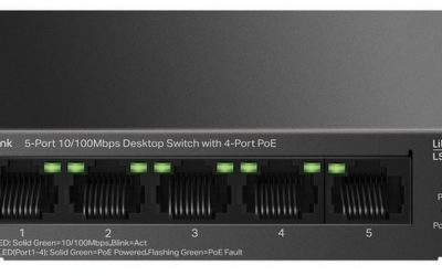 Switch PoE 5 porturi Tp-Link LS105LP – Fiabilitate și Performanță