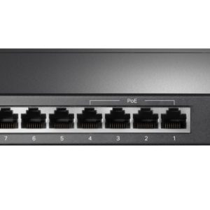 Switch cu 8 porturi, 8x LAN, 4x PoE, 41 W, TP-Link, TL-SF1008LP. Fiabilitate si performanță – ofertă, preț și specificații