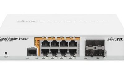 Articole 6 Switch cu 8 porturi Gigabit PoE+ MikroTik CRS112-8P-4S-IN