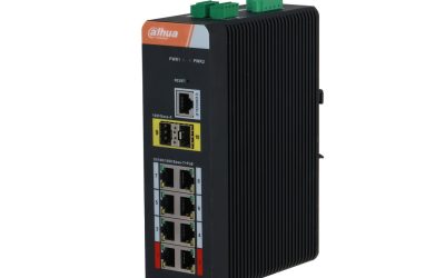 Switch industrial Dahua IS4210-8GT-120 – Performanță și Fiabilitate