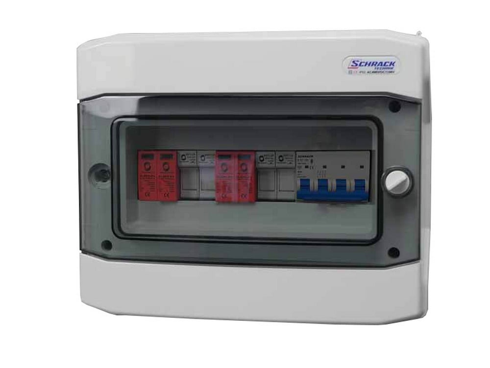 Tablou protectii pentru sistem fotovoltaic trifazat 8-10 KW cu 2 stringuri. Fiabilitate si performanță 1 Tablou protectii pentru sistem fotovoltaic trifazat 8-10 KW cu 2 stringuri