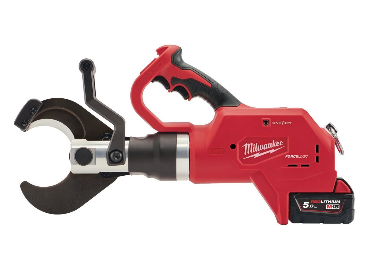 Taietor hidraulic pentru cabluri subterane Milwaukee M18 FORCE LOGIC, motor fara perii, functie ONE-KEY, 2x acumulatori, 1x incarcator, 4933459269. Fiabilitate si performanță 1 Taietor hidraulic pentru cabluri subterane Milwaukee M18 FORCE LOGIC