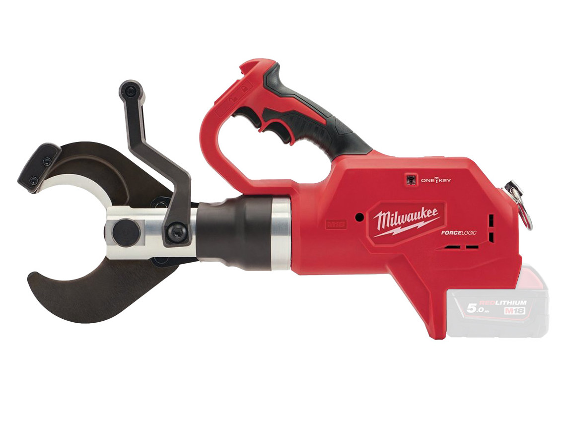 Taietor hidraulic pentru cabluri subterane Milwaukee M18 FORCE LOGIC, motor fara perii, functie ONE-KEY, taiere 75mm, pompa 77,8 kN, 4933459268. Fiabilitate si performanță 1 Taietor hidraulic pentru cabluri subterane Milwaukee M18 FORCE LOGIC