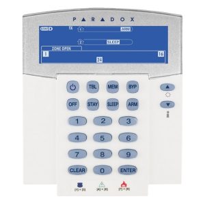 Tastatura wireless cu ecran LCD pentru sistem de alarma