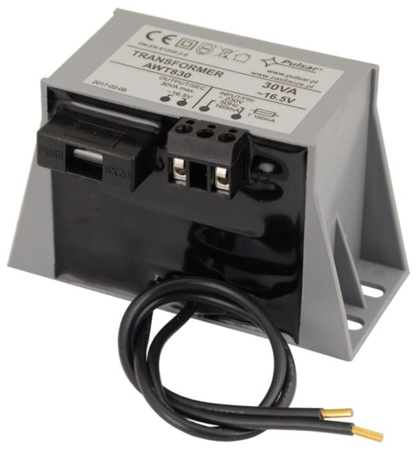Transformator capsulat pentru sisteme de alarma Pulsar 16V 30VA