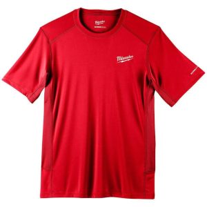Tricou cu maneca scurta rosu Milwaukee WORKSKIN