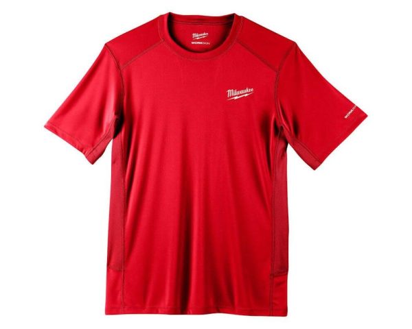 Tricou cu maneca scurta rosu Milwaukee WORKSKIN