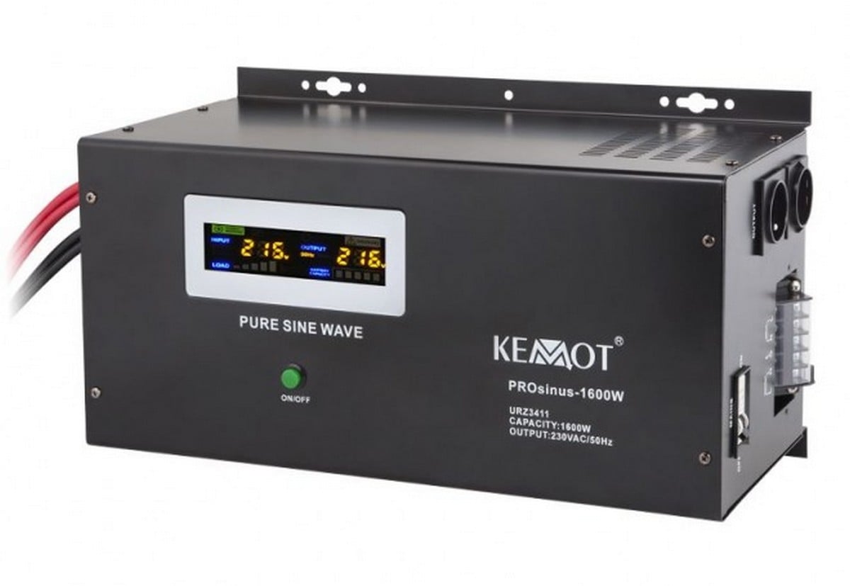 UPS Kemot pentru centrale termice, cu SINUS PUR, 1600W, baterie 12V, URZ3411. Fiabilitate si performanță 1 UPS Kemot pentru centrale termice