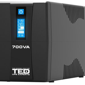 UPS cu stabilizator, 700VA / 400W, cu ecran LCD, 2x Schuko, TED TED003959. Fiabilitate si performanță – ofertă, preț și specificații