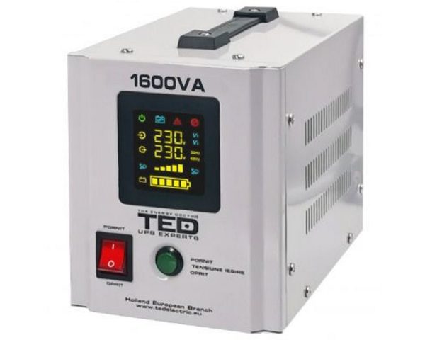 UPS de 1050W 1600VA cu unda sinusoidala pura