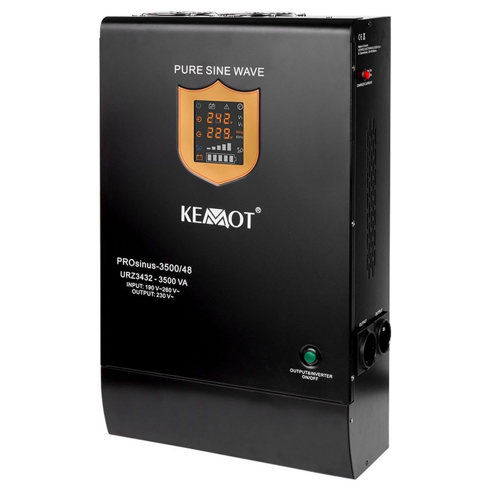 UPS pentru centrale termice, SINUS PUR, 3500VA, 2400W, 48V, KEMOT, URZ3432. Fiabilitate si performanță 1 UPS pentru centrale termice