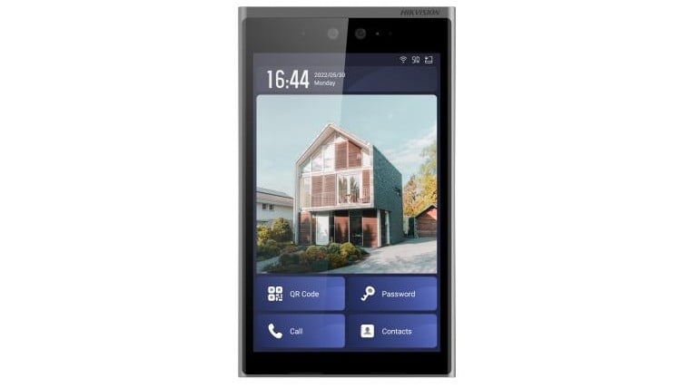 Videointerfon Hikvision DS-KD9633-WBE6, Wi-Fi, ecran LCD 10.1inci, 2 microfoane omnidirectionale, difuzor, ecran tactil UI, WEB, camera 2MP, IP65, IK07. Fiabilitate si performanță 1 Videointerfon Hikvision DS-KD9633-WBE6