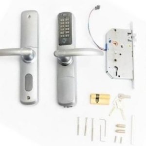 Yala electromagnetica cu maner acces cod sau cartela si cheie