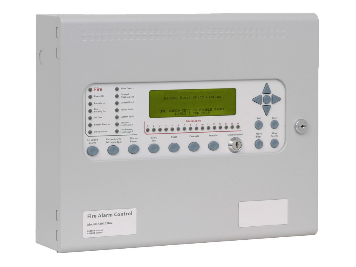 Centrala de incendiu adresabila, 16 zone, 1 bucla, 126 adrese, display LCD, Kentec SYNCRO AS 1L A80161M2. Fiabilitate si performanță 1 Centrala de incendiu adresabila