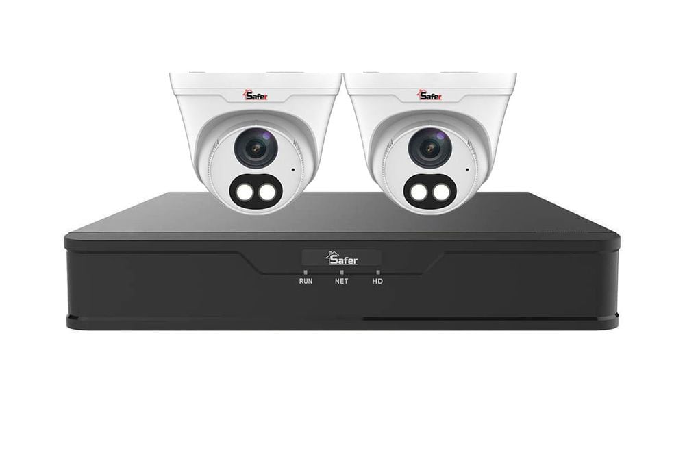 Kit de supraveghere cu 2 camere Full HD, 2.8mm, Iluminare Duala 30m, Audio, PoE, NVR 4 canale, Safer SAF-KITIPC2INTP2K. Fiabilitate si performanță 1 Kit de supraveghere cu 2 camere Full HD