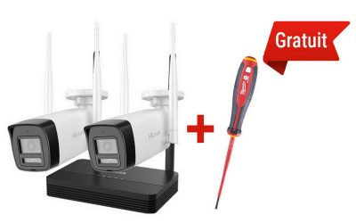 Kit Supraveghere IP Wireless 2 Camere Hikvision HiLook