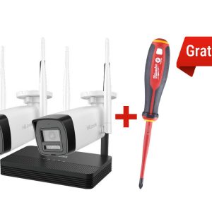 Kit supraveghere IP wireless 2 camere