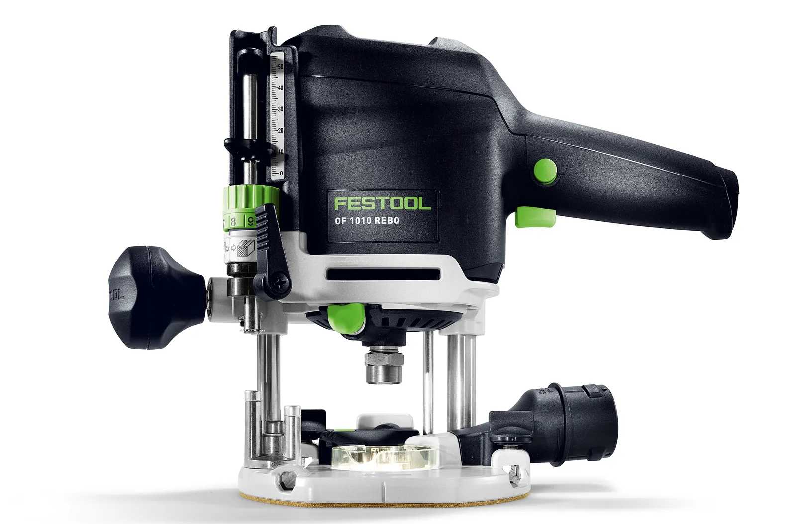 Masina de frezat OF 1010 REBQ-Set Festool, 1010W, cursa frezare 55mm, cablu 4m, limitator paralel, modul iluminare, cheie fixa, 578049. Fiabilitate si performanță 1 Masina de frezat OF 1010 REBQ-Set Festool
