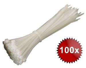 Set 100 coliere plastic Safer OPC-150X3.5/W - Fiabilitate și Performanță 1 Set 100 de bucati coliere de plastic, 150x3.5mm, albe, Safer OPC-150X3.5/W. Fiabilitate si performanță