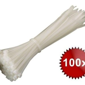 Set 100 de bucati coliere de plastic, 150x3.5mm, albe, Safer OPC-150X3.5/W. Fiabilitate si performanță – ofertă, preț și specificații